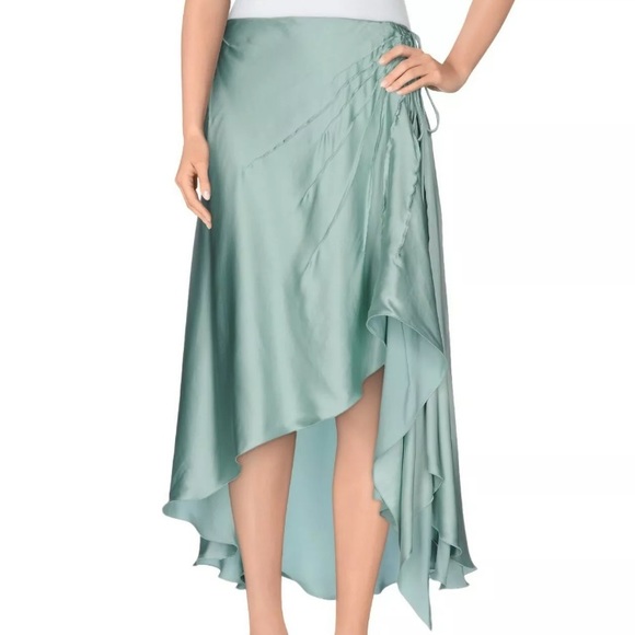 Blumarine Dresses & Skirts - Blumarine Light Green Silk Knee Length Skirt Sz 6